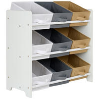 ÚLOŽNÝ REGÁL  - sivá/biela, Basics, kartón/drevo (65/62/30cm) - My Baby Lou