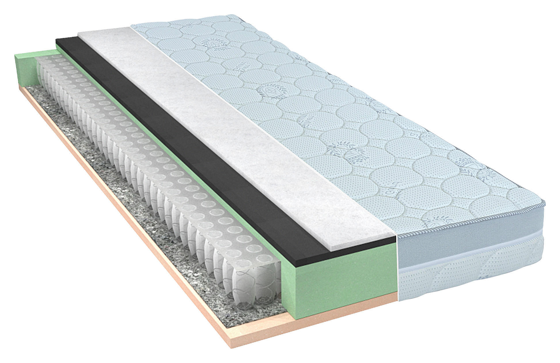 Materasso TAŠTIČKOVÝ MATRAC, 180/200 cm.