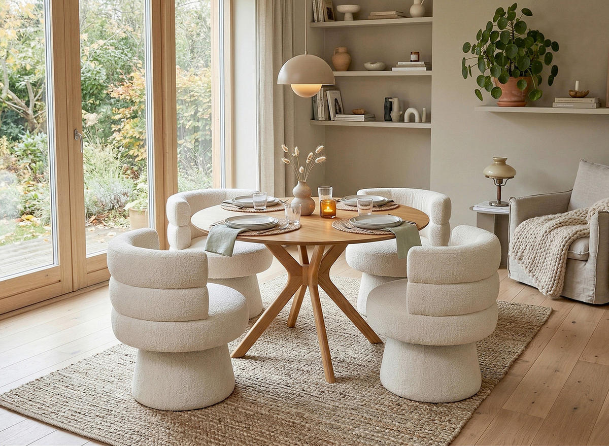 STUHL - Weiß, MODERN, Holz/Textil (66/73,5/67cm) - MID.YOU
