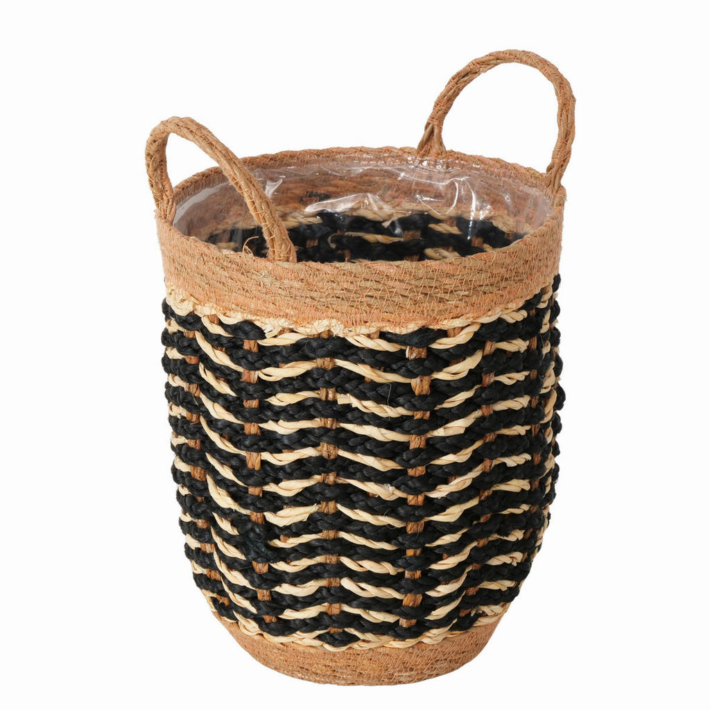 XXXL KVĚTINÁČ přírodní materiály, 24/24/34 cm