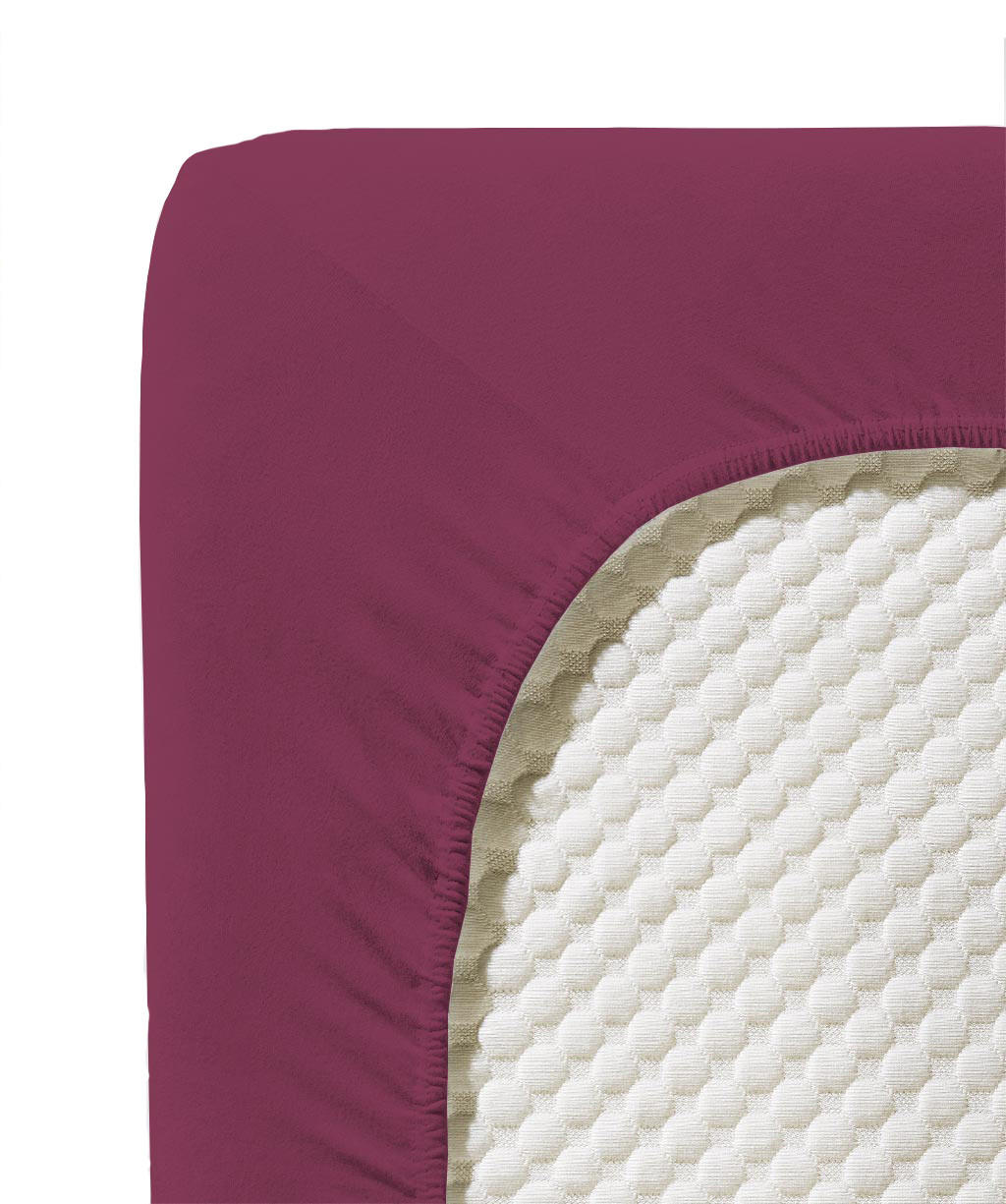 SPANNBETTTUCH Jenny C Single-Jersey - Beere, Basics, Textil (100/200cm) - Fleuresse