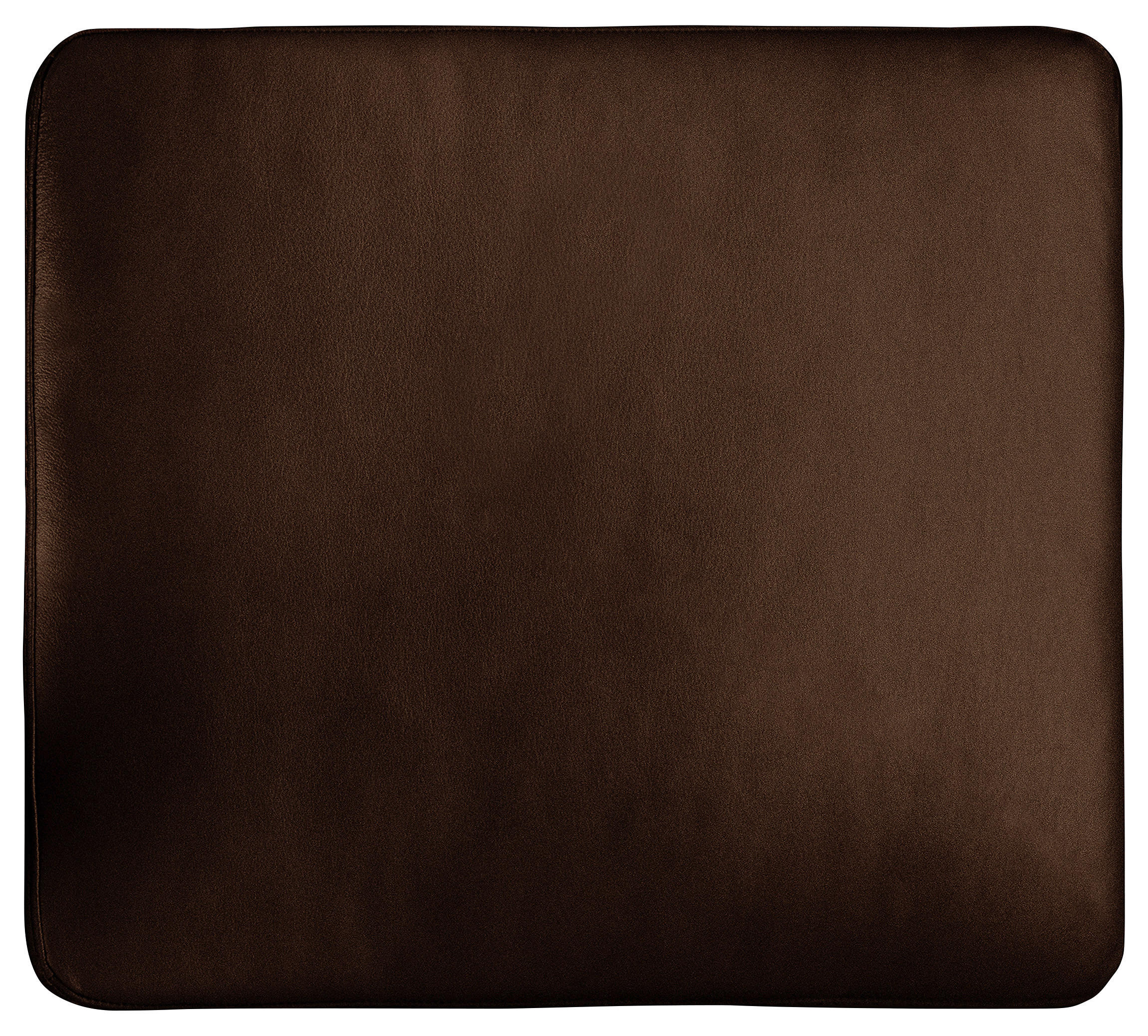 ZIERKISSEN   52/42/7 cm  - Dunkelbraun, Design, Leder (52/42/7cm) - Livetastic