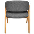 ARMLEHNSTUHL  Stoffauswahl Webstoff  - Eichefarben/Dunkelgrau, MODERN, Holz/Textil (61/85/57cm) - Carryhome