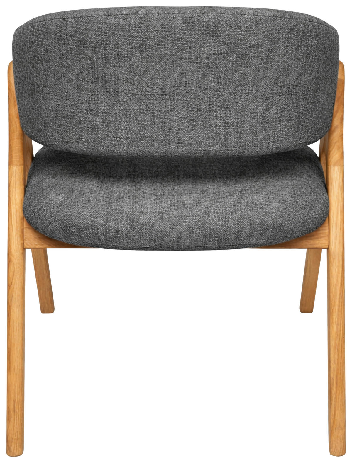 ARMLEHNSTUHL  Stoffauswahl Webstoff  - Eichefarben/Dunkelgrau, MODERN, Holz/Textil (61/85/57cm) - Carryhome