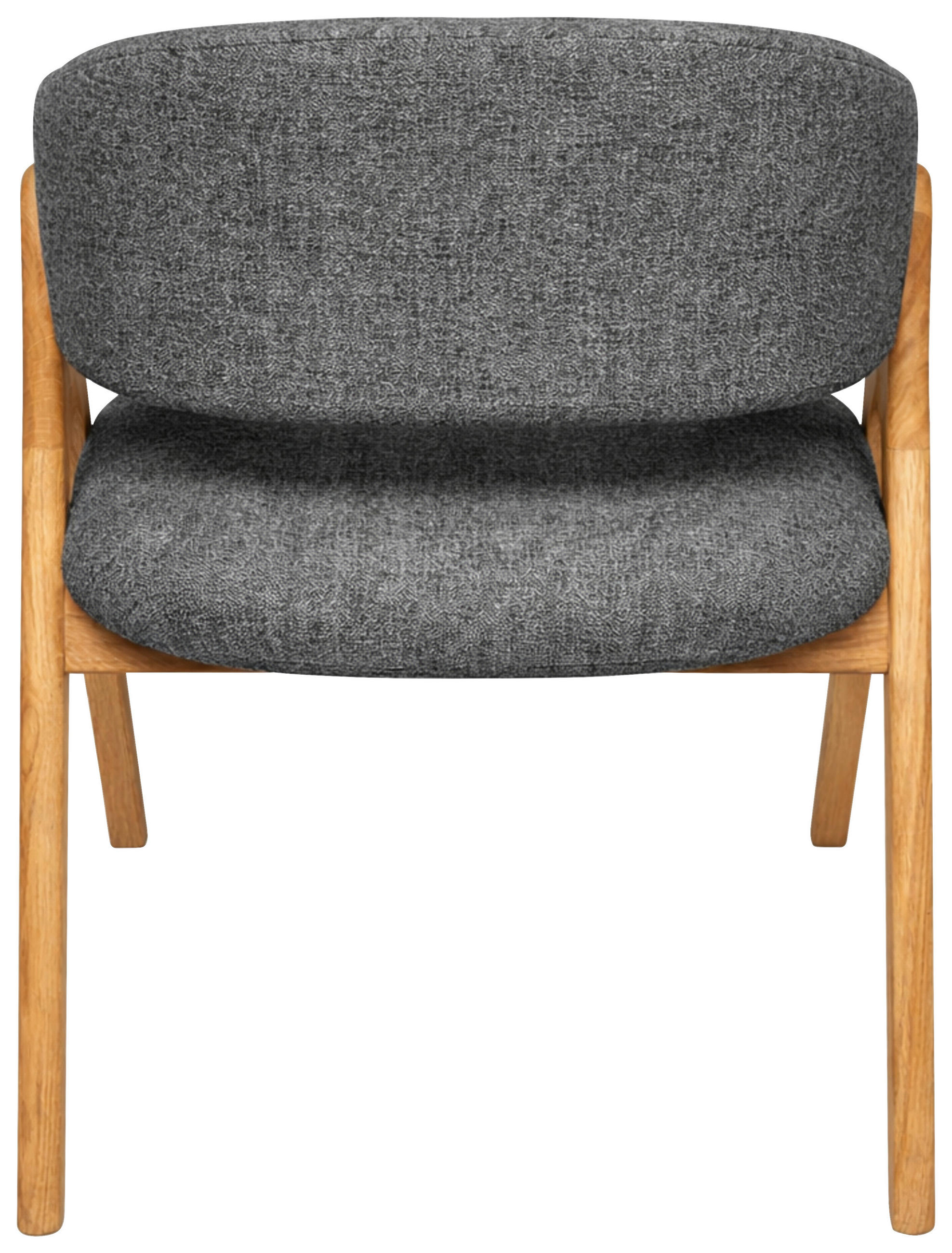 Thumbnail - Carryhome Armlehnstuhl, Eiche, Dunkelgrau, Holz, Textil, Eiche, massiv, eckig, 61x85x57 cm, Stoffauswahl, Esszimmer, Stü...