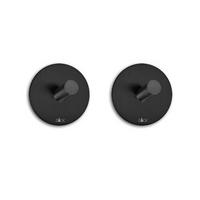 HANDTUCHHAKEN - Schwarz, Basics, Metall (4,5cm) - Zack