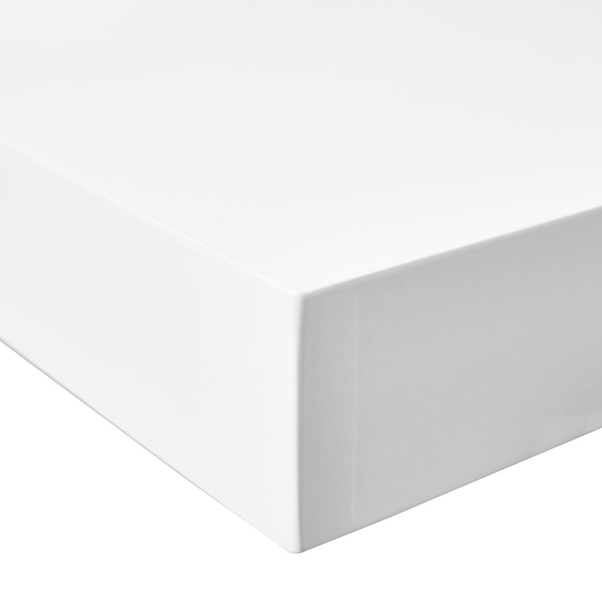 WANDBOARD Weiß Hochglanz  - Weiß Hochglanz, Basics, Holzwerkstoff (50/5/25cm) - Xora