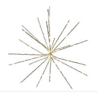 UKRASNA LED LAMPA - srebrna, Osnovno, plastika (55cm)