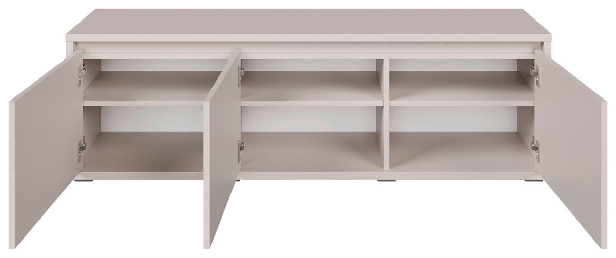 GARDEROBENBANK Liv  in 145,1/50,1/33,8 cm  - Kaschmir/Schwarz, KONVENTIONELL (145,1/50,1/33,8cm) - Xora