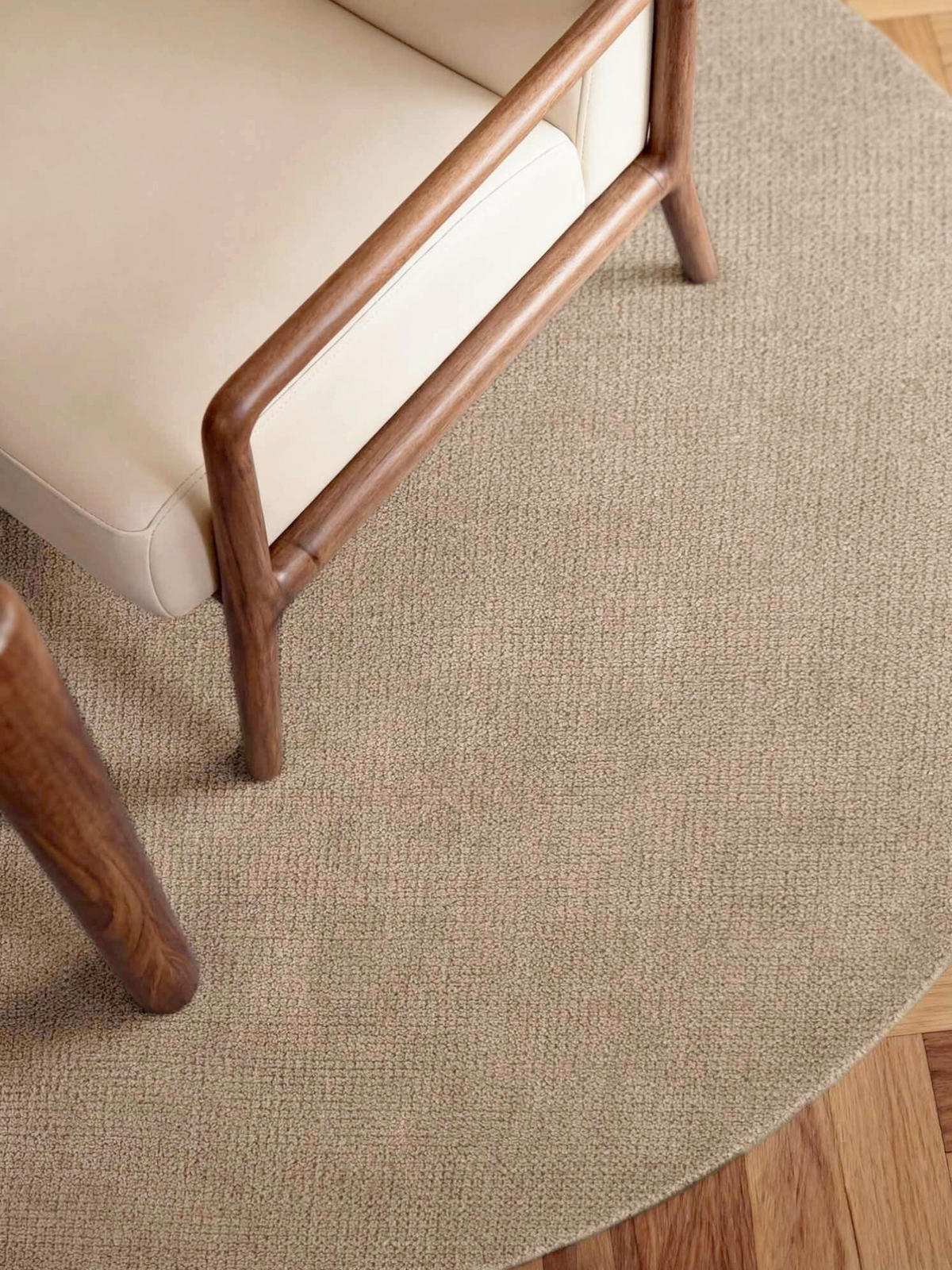 WOLLTEPPICH 160 cm Greenwich Beige rund  - Beige, Basics, Textil (160cm) - Ted Baker