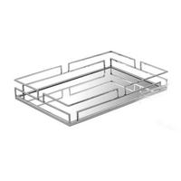 SERVIERTABLETT Metall  - Chromfarben/Nickelfarben, LIFESTYLE, Metall (43/30/8cm) - Ambia Home