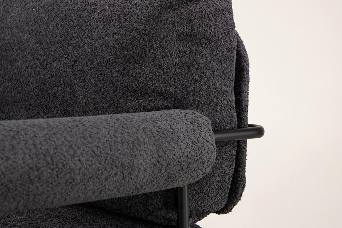SESSEL in  - Schwarz, Design, Kunststoff/Textil (95/83/87cm) - Livetastic