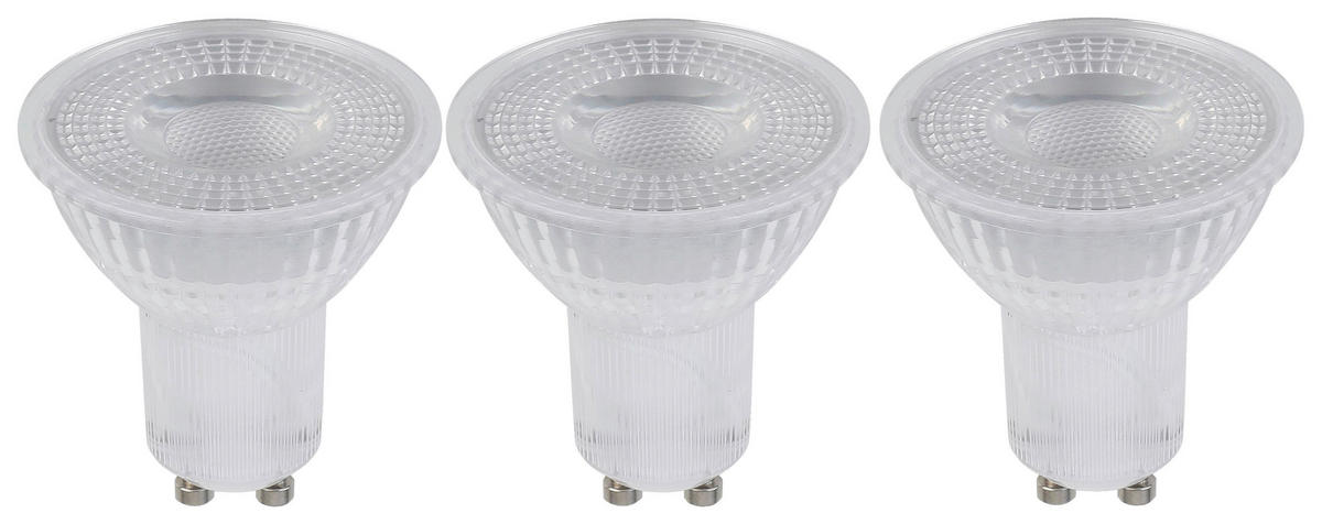 LED ŽÁROVKA GU10 - barvy stříbra, Basics, plast (5/5,3cm) - Boxxx