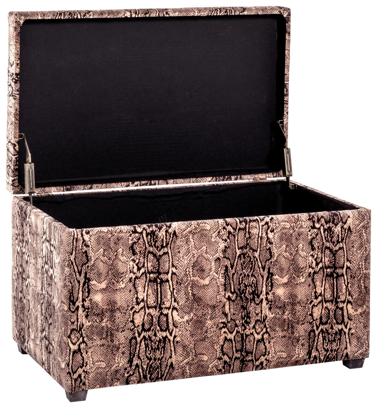 TRUHENBANK in Textil, Holzwerkstoff 65/42/40 cm  - Multicolor/Schwarz, Design, Holzwerkstoff/Kunststoff (65/42/40cm)