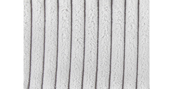 ECKSOFA Hellgrau Cord  - Hellgrau/Schwarz, KONVENTIONELL, Kunststoff/Textil (255/185cm) - Hom`in