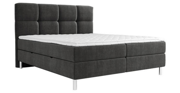 BOXBETT 180/200 cm  in Anthrazit  - Chromfarben/Anthrazit, MODERN, Holz/Holzwerkstoff (180/200cm) - Esposa