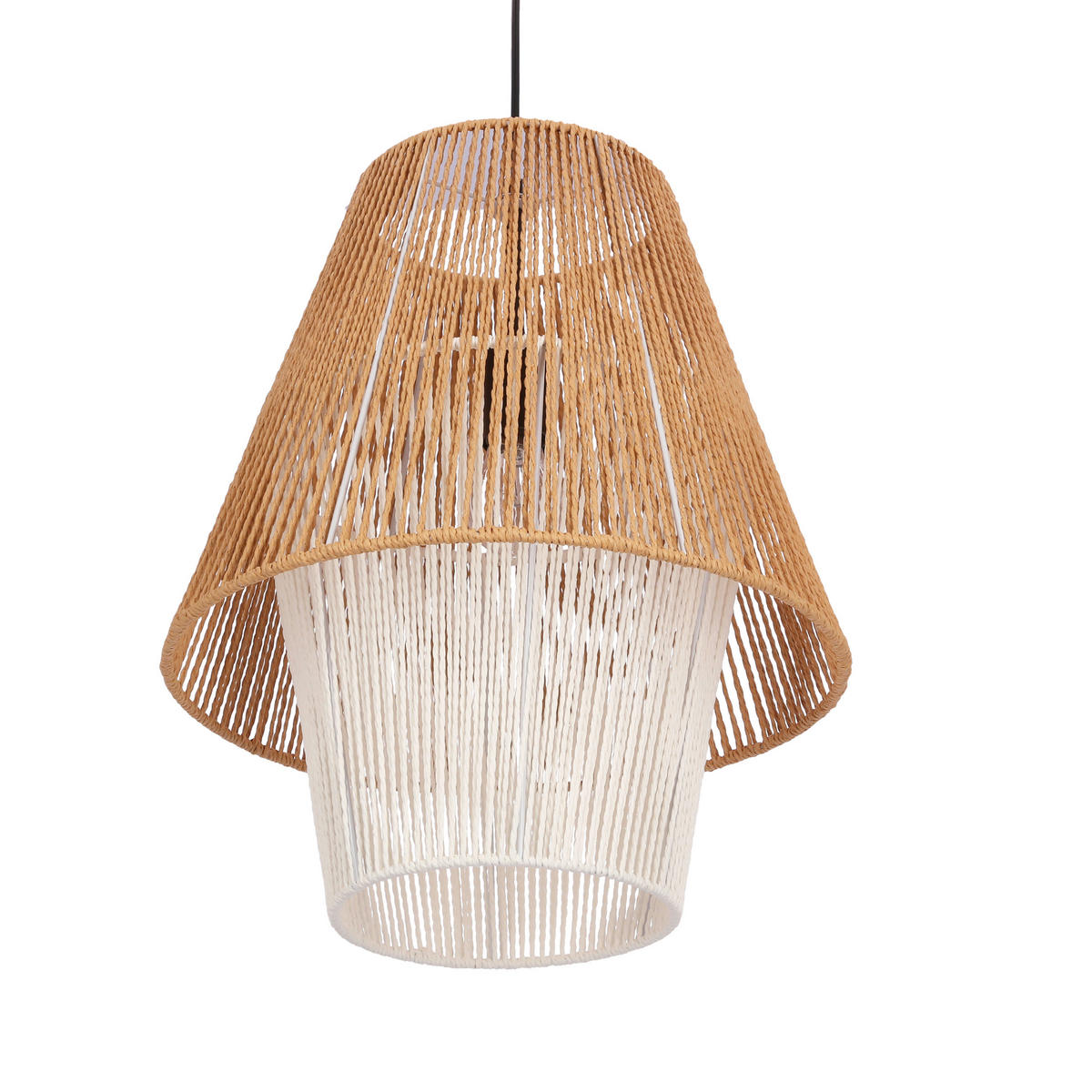 PENDELLEUCHTE Africa 40/40/130 cm  - Beige, Natur, Holz (40/40/130cm)