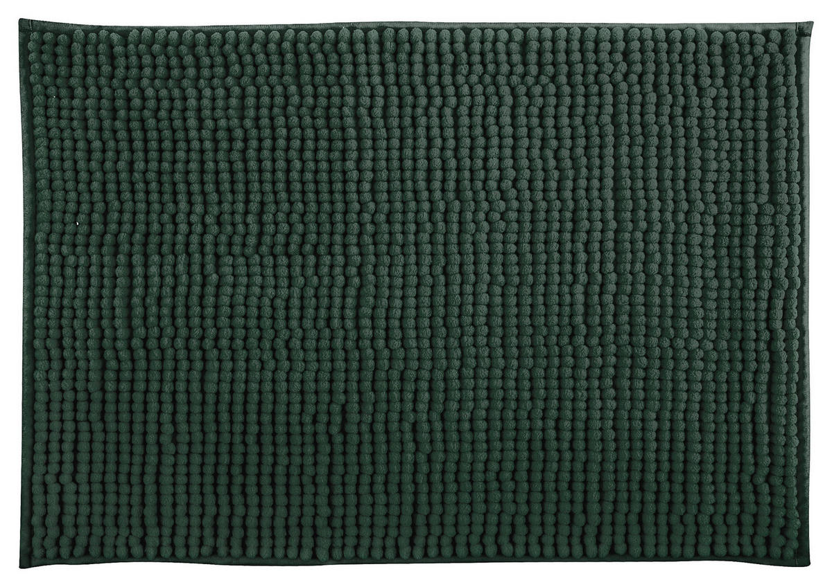 BADTEPPICH Dunkelgrün 50/80 cm  - Dunkelgrün, KONVENTIONELL (50/80cm) - Spirella