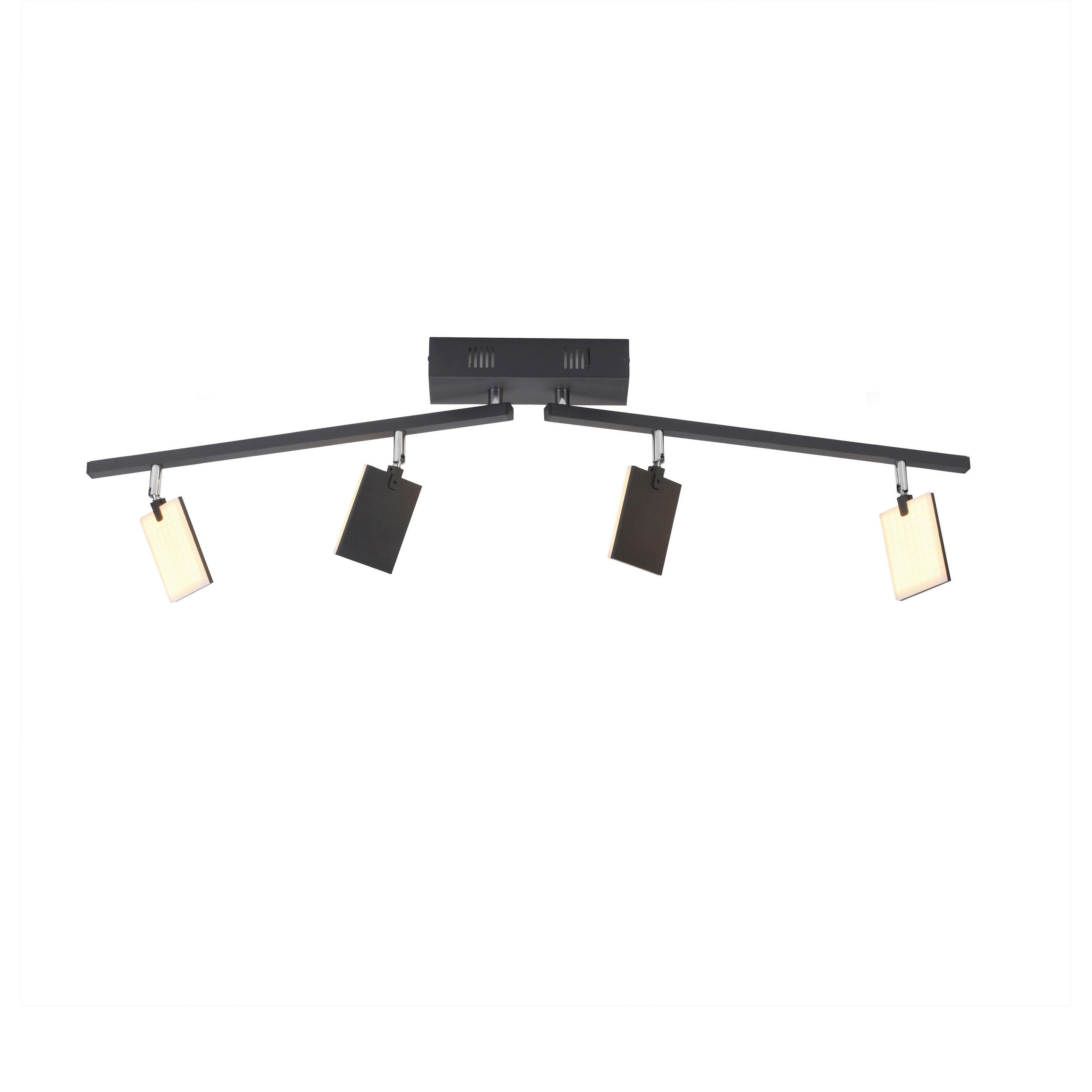 LED-STRAHLER PURE-MIRA 101/95/22,5 cm   - Schwarz, Design, Kunststoff/Metall (101/95/22,5cm) - Neuhaus PURE