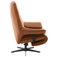 RELAXSESSEL in Leder Cognac  - Cognac/Beige, Design, Leder/Metall (92/79/82cm) - Dieter Knoll
