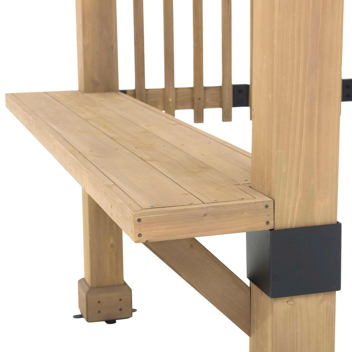 PERGOLA 309,6/239-256,4/274,5 cm  - Braun, Basics, Holz (309,6/239-256,4/274,5cm) - Modante