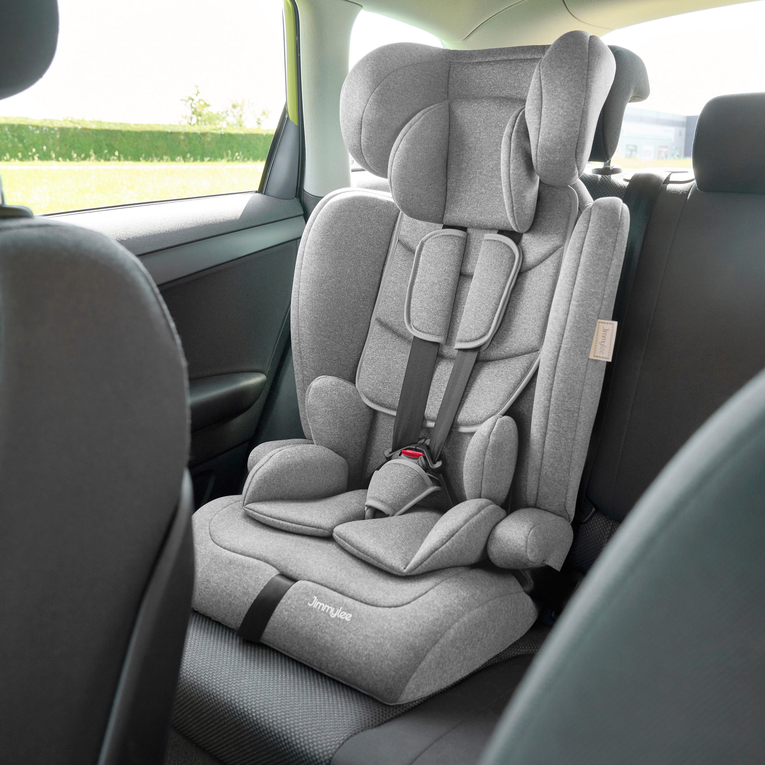 KINDERAUTOSITZ  - Grau, Basics, Kunststoff/Textil (44/48/73cm) - Jimmylee