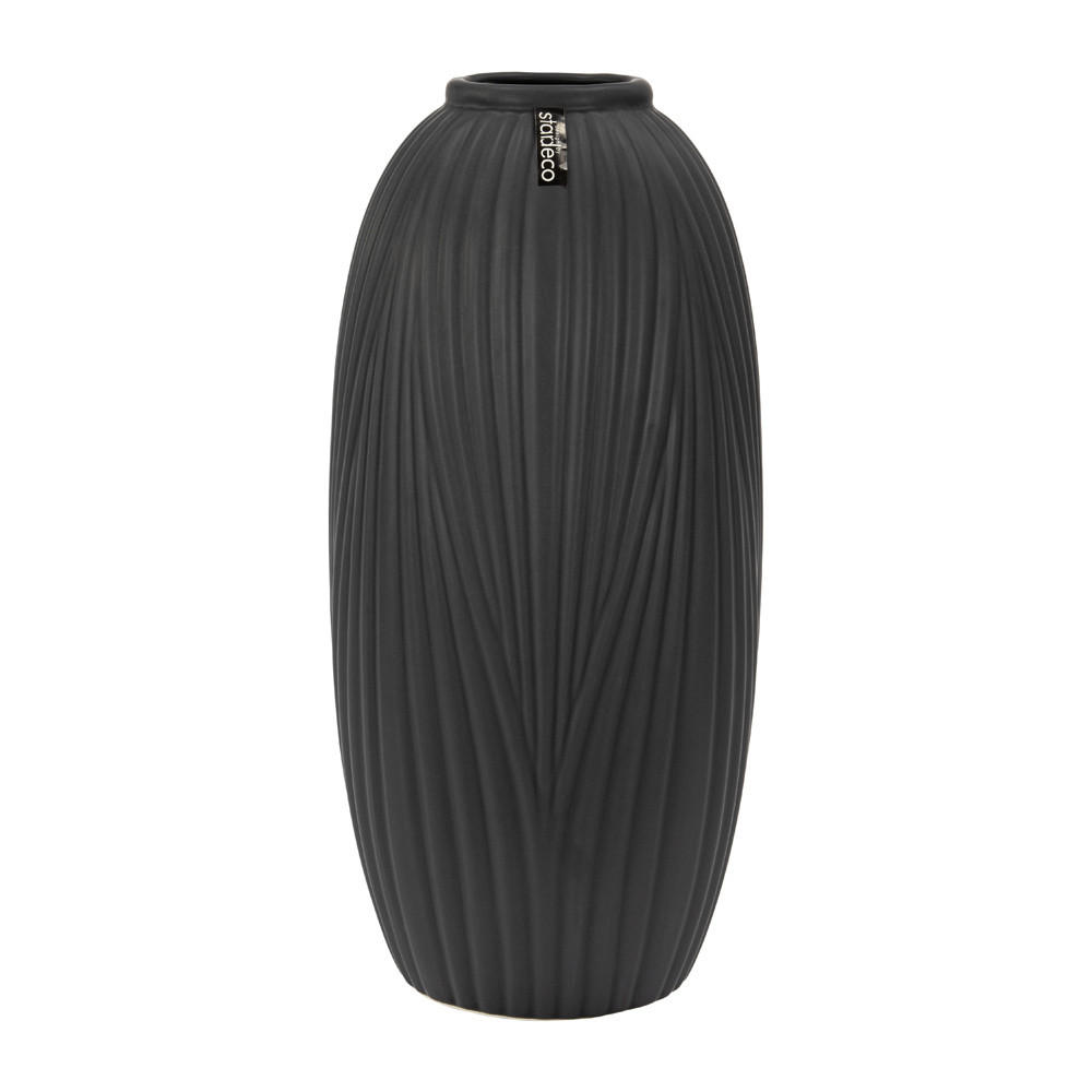 VÁZA, keramika,  - čierna, Basics, keramika (19/40/19cm)