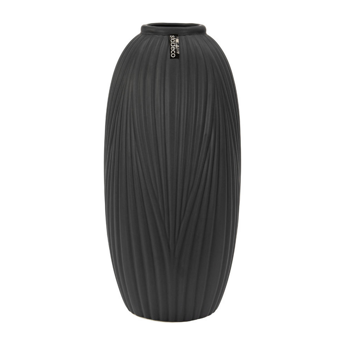 VÁZA, keramika,  - čierna, Basics, keramika (19/40/19cm)