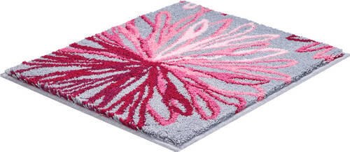 BIDET-VORLEGER Grau, Rosa 50/60 cm  - Rosa/Grau, Basics, Kunststoff/Textil (50/60cm) - Grund