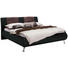 POLSTERBETT in Braun, Schwarz - Chromfarben/Schwarz, Design, Holz/Textil (180/200cm) - Carryhome POLSTERBETT in Braun, Schwarz - Chromfarben/Schwarz, Design, Holz/Textil (180/200cm) - Carryhome