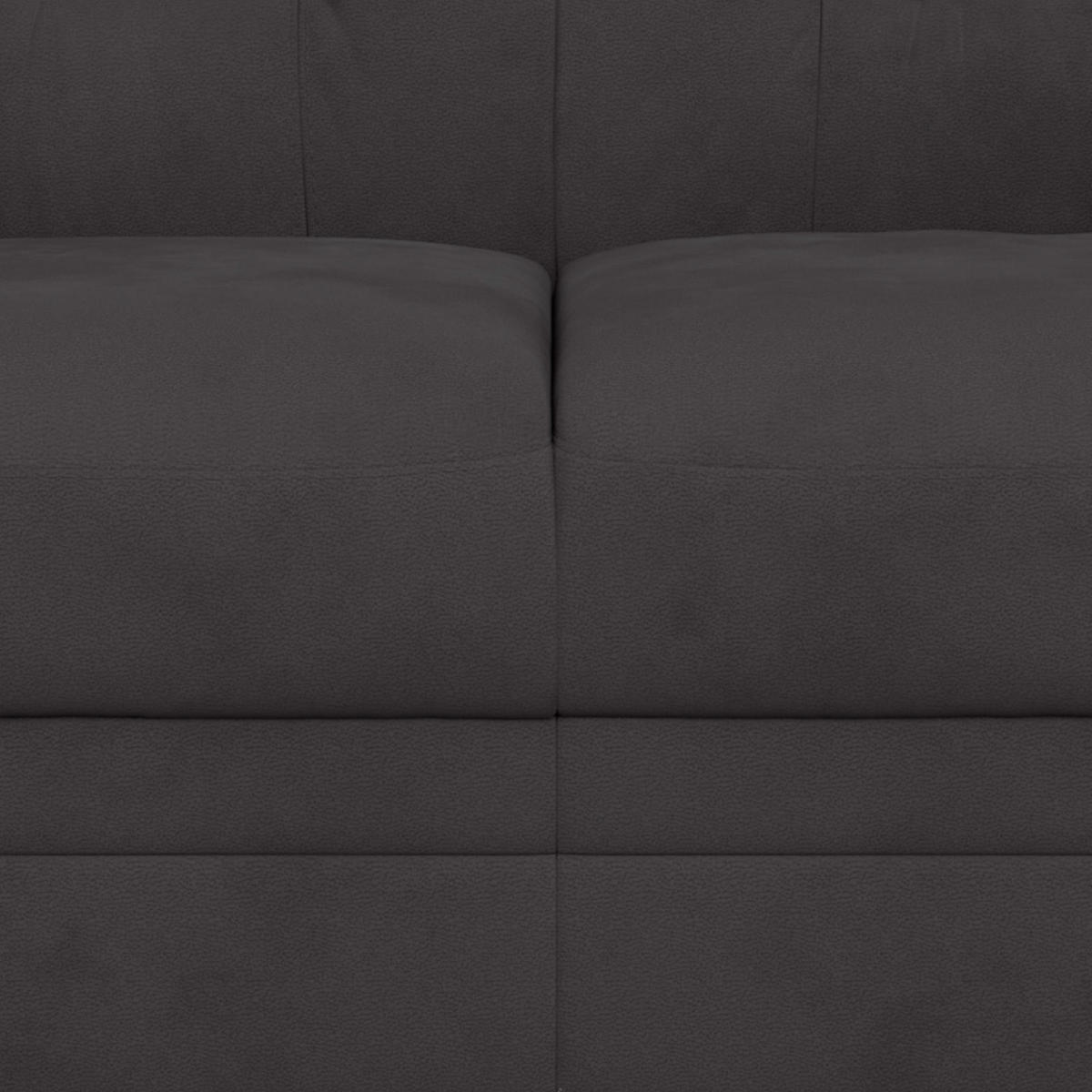 2-SITZER-SOFA Mikrofaser Anthrazit  - Anthrazit/Schwarz, Basics, Kunststoff/Textil (138/99/99cm) - MID.YOU