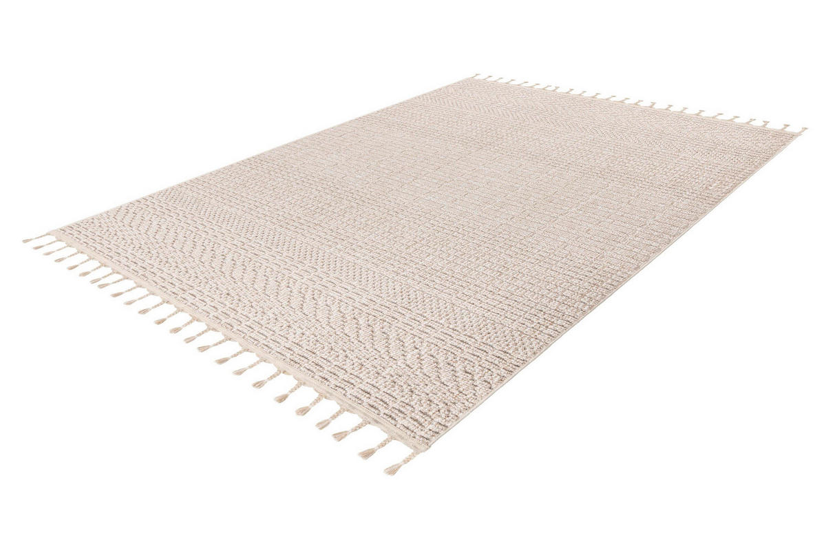 FLACHWEBETEPPICH 160/230 cm Beige rechteckig  - Beige, Basics, Textil (160/230cm) - Kayoom