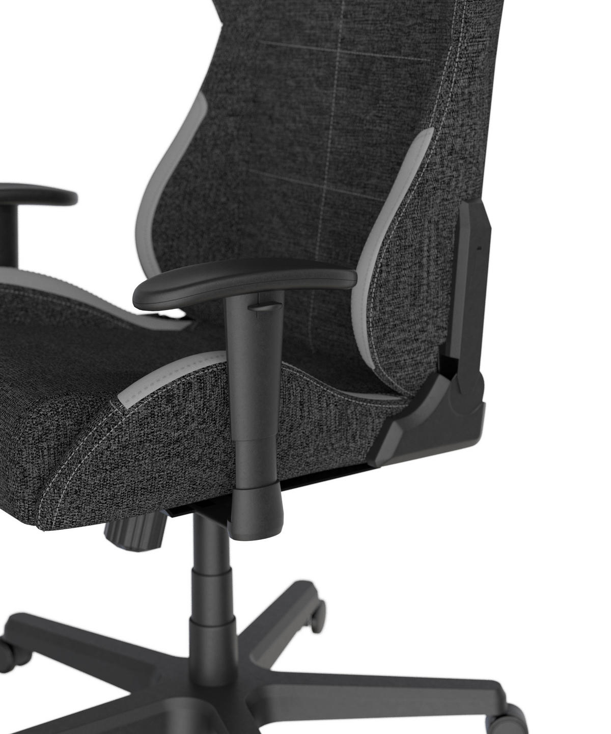 GAMINGSTUHL  in Grau, Schwarz  - Schwarz/Grau, KONVENTIONELL, Kunststoff/Textil (70/129/70cm) - Dxracer