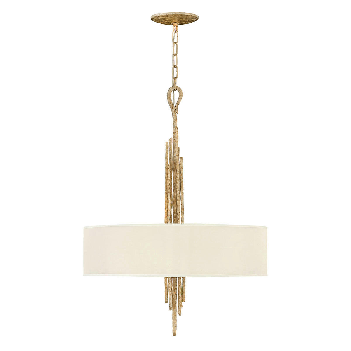 HÄNGELEUCHTE 61/61/91,5 cm  - Champagner/Goldfarben, LIFESTYLE, Metall (61/61/91,5cm) - Elstead Lighting
