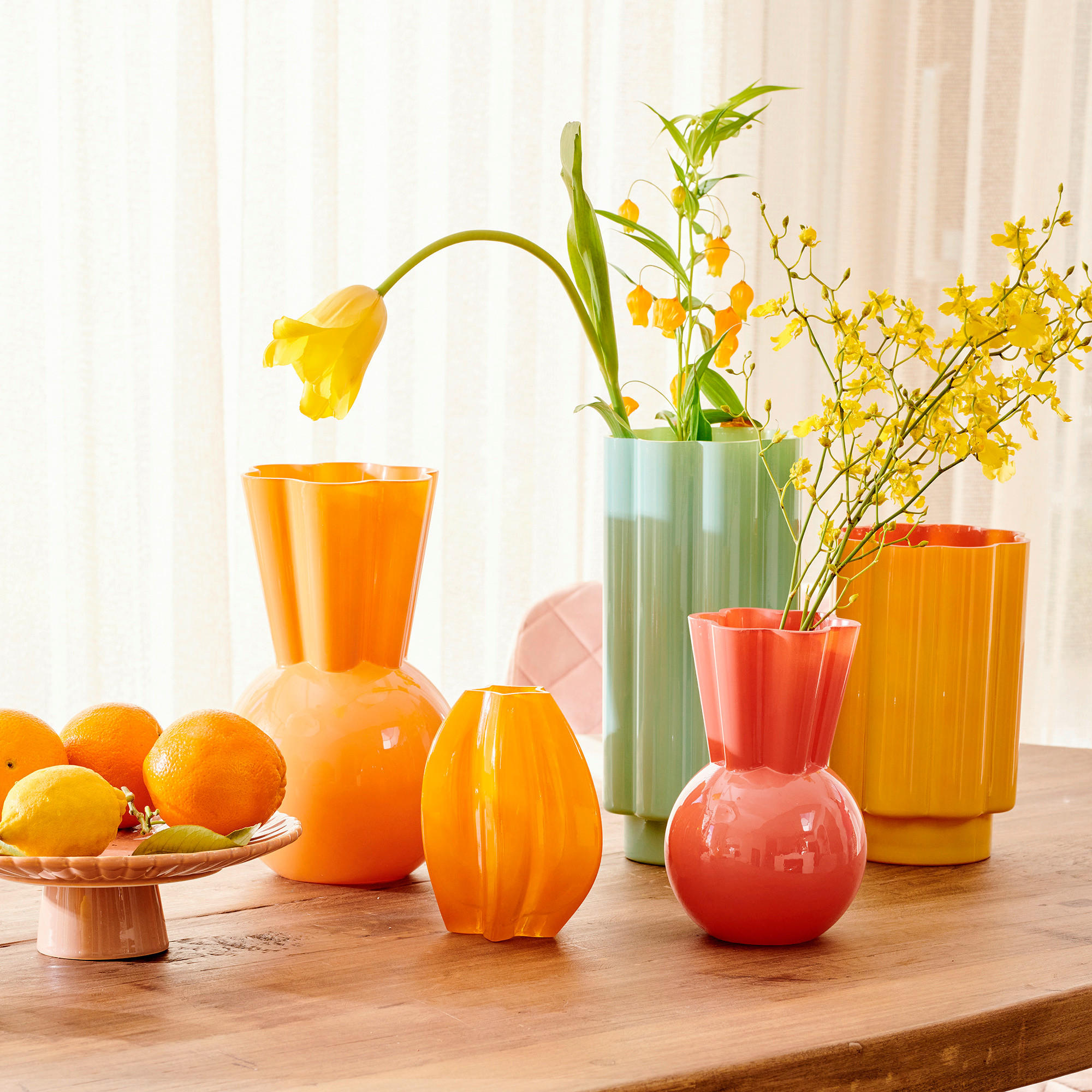 VAS  - rosa, Trend, glas (13,50/13,50/21,00cm)