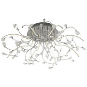 STROPNA LED SVETILKA 70327 - krom, Trendi, kovina/steklo (77cm)