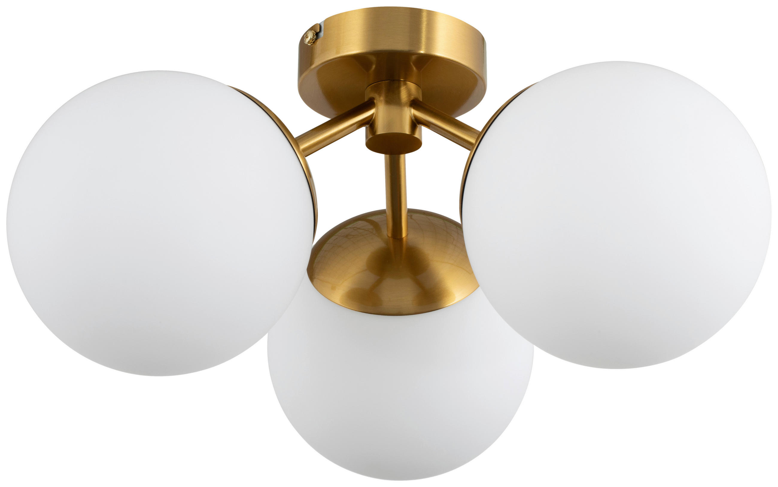 DECKENLEUCHTE 35/20 cm   - Weiß, Trend, Glas/Metall (35/20cm) - Novel