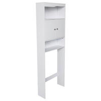 WASCHMASCHINENSCHRANK  63/178/20 cm  - Edelstahlfarben/Weiß, KONVENTIONELL, Holzwerkstoff/Metall (63/178/20cm) - MID.YOU