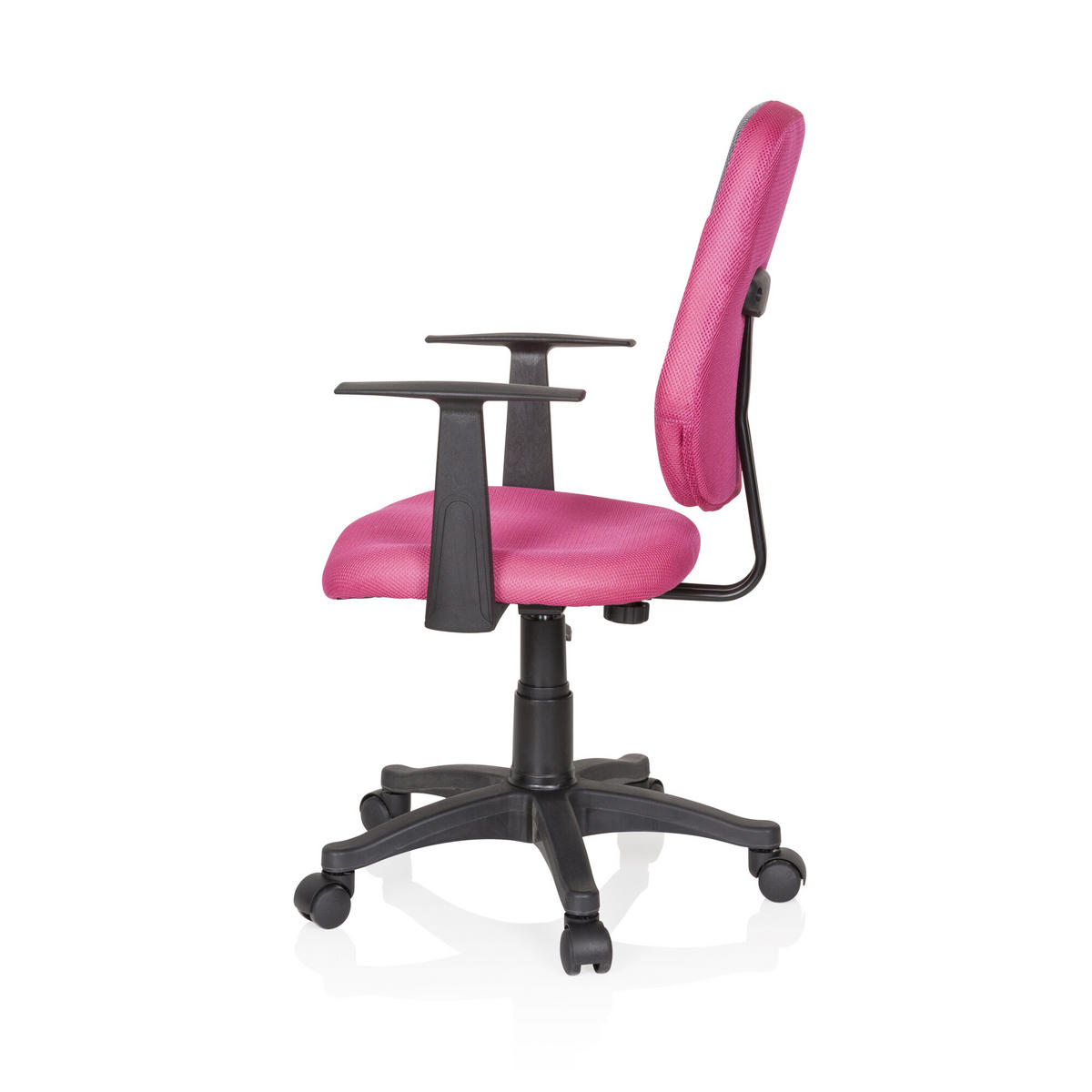OTOČNÁ ŽIDLE PRO MLADÉ, šedá, pink - šedá/pink, Basics, plast (56/89-99/50cm) - MID.YOU