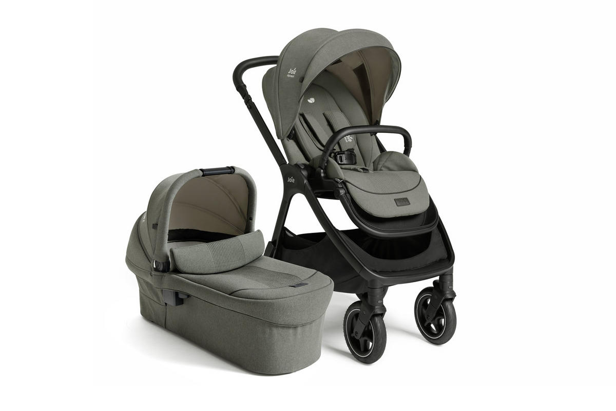 KOMBIKINDERWAGEN  Finiti 2in1  Evergreen  - Salbeigrün/Schwarz, Basics, Textil/Metall (60/109/87cm) - JOIE SIGNATURE