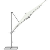 AMPELSCHIRM 300 cm  - Silberfarben/Naturfarben, KONVENTIONELL, Textil/Metall (300/300cm) - Suncomfort by Glatz