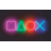 FUßMATTE 90/145 cm Neon Gaming  - Multicolor, Trend, Kunststoff/Textil (90/145cm) - Esposa