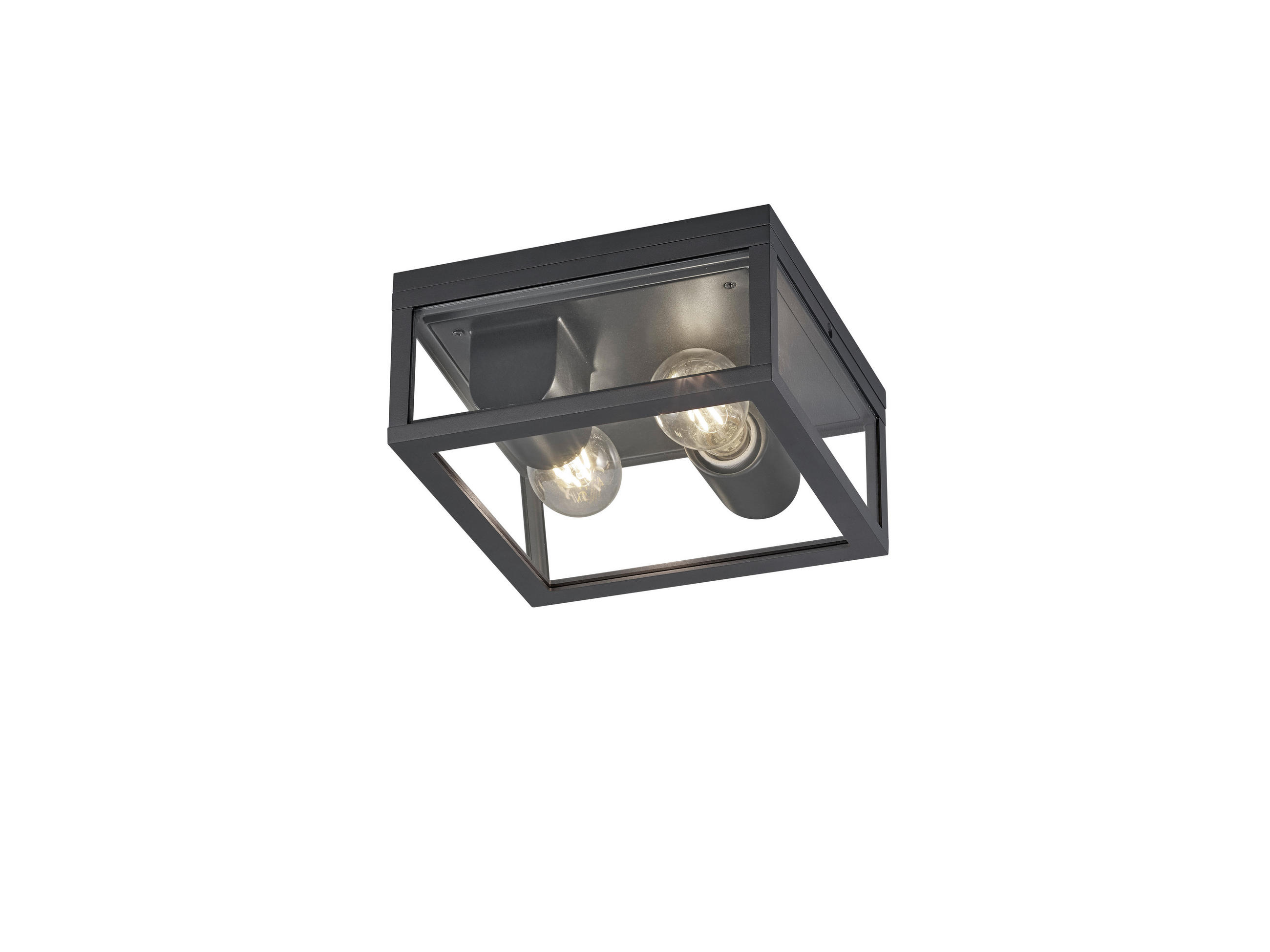 AUßENDECKENLEUCHTE Garonne 24/11/24 cm   - Anthrazit, Basics, Glas/Metall (24/11/24cm) - Trio Leuchten