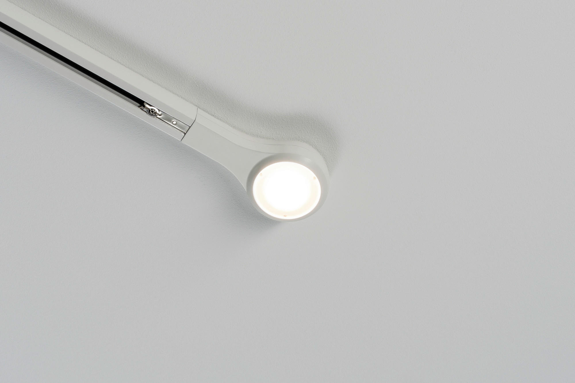 SCHIENENSYSTEM-ENDKAPPE - Weiß, Design, Metall (14,1/2,7/5,7cm) - Paulmann