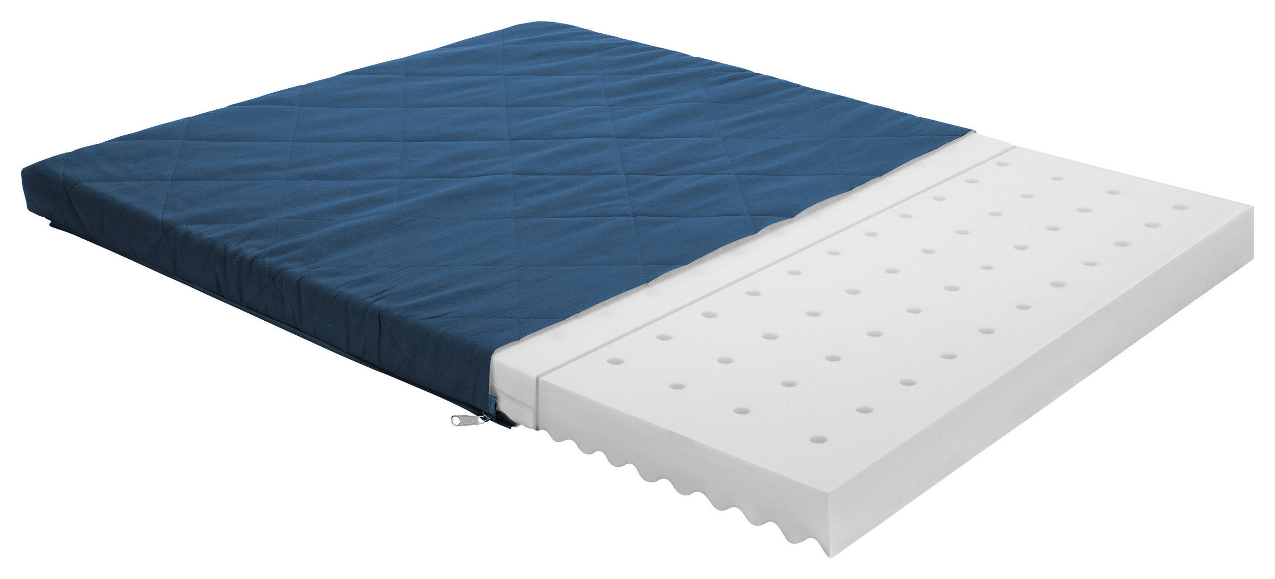 LAUFGITTERMATRATZE SCOTTY     - Dunkelblau, Basics, Textil (90,0/72,0/5,0cm) - Paidi