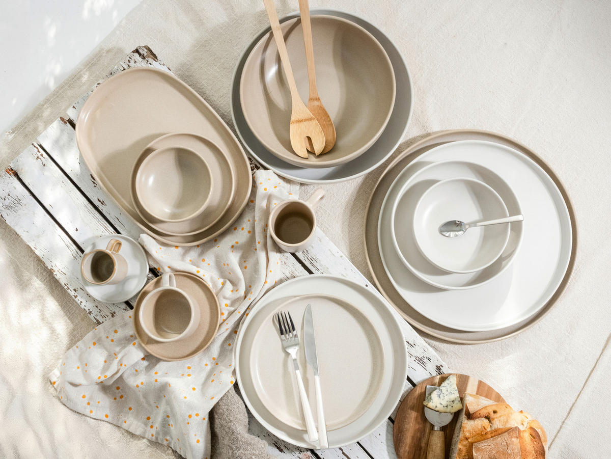 KOMBISERVICE Uno Toscana 16-teilig  - Beige/Creme, Basics, Keramik - Creatable