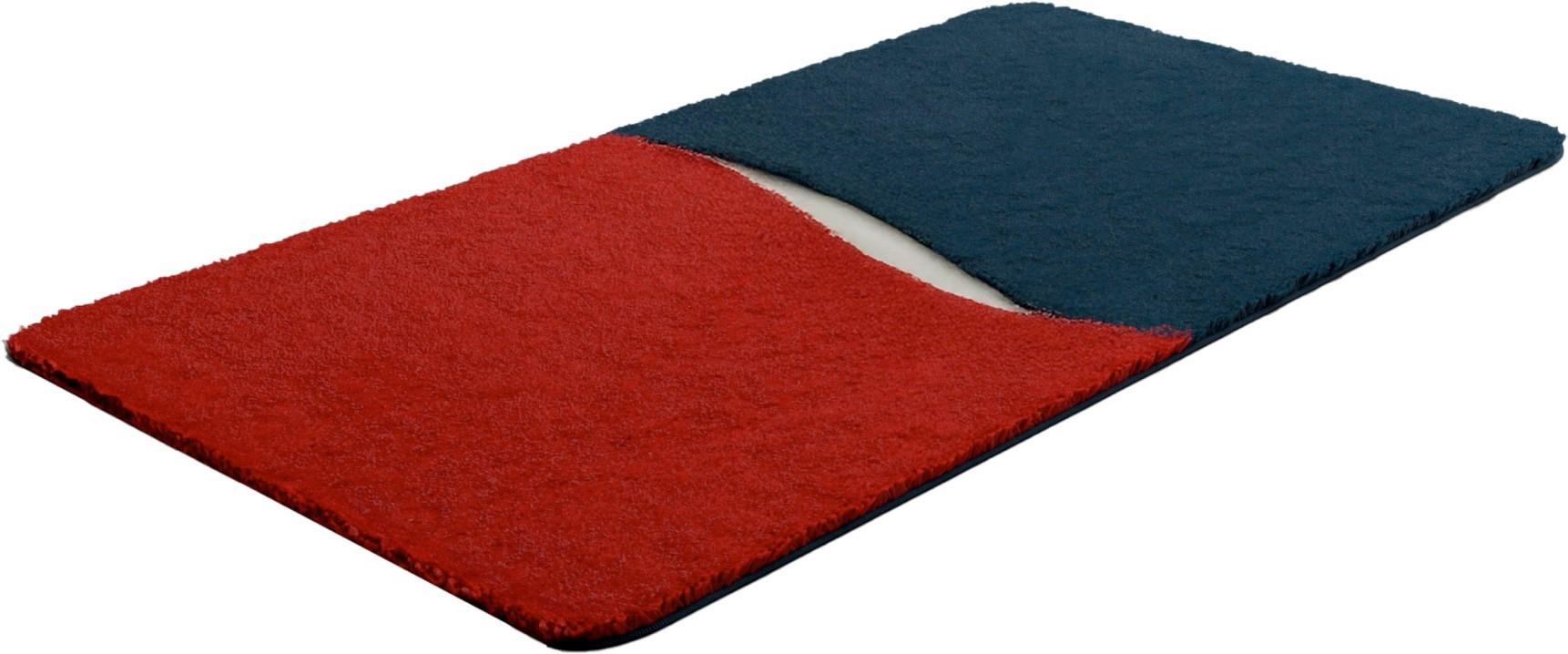 BADTEPPICH GELO Rot 70/120 cm  - Rot, Basics, Kunststoff/Textil (70/120cm) - Grund
