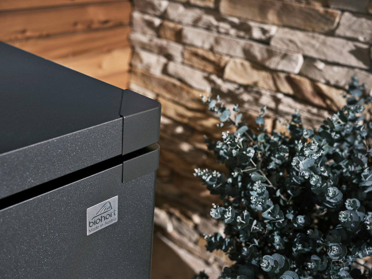 KISSENBOX 207/81/80 cm  - Dunkelgrau, Basics, Metall (207/81/80cm) - Biohort