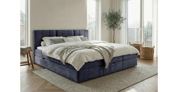 FAMILIENBETT - Schwarz/Dunkelblau, Design, Holzwerkstoff/Kunststoff (240/200cm) - Esposa