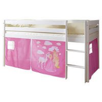 HOCHBETT 90/200 cm  - Pink/Weiß, Natur, Holz (90/200cm) - MID.YOU